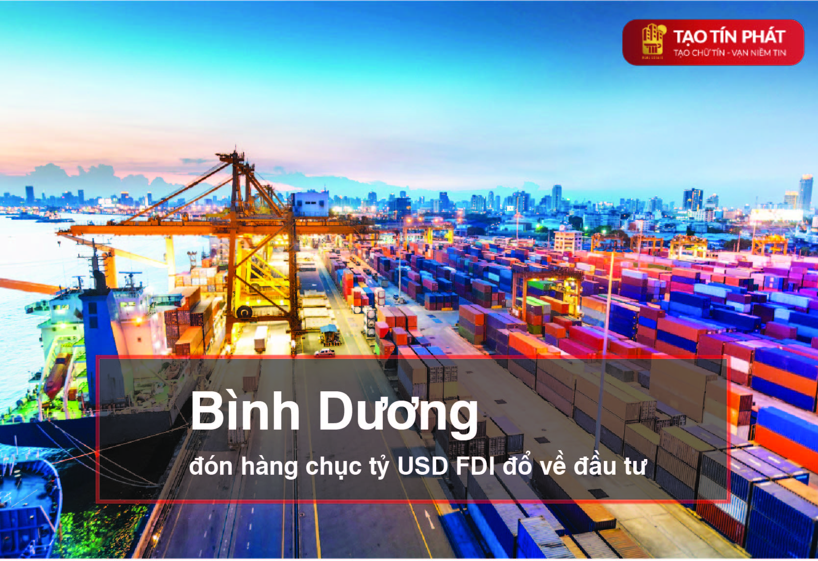 Bình Dương đón hàng chục tỷ USD FDI đổ về đầu tư
