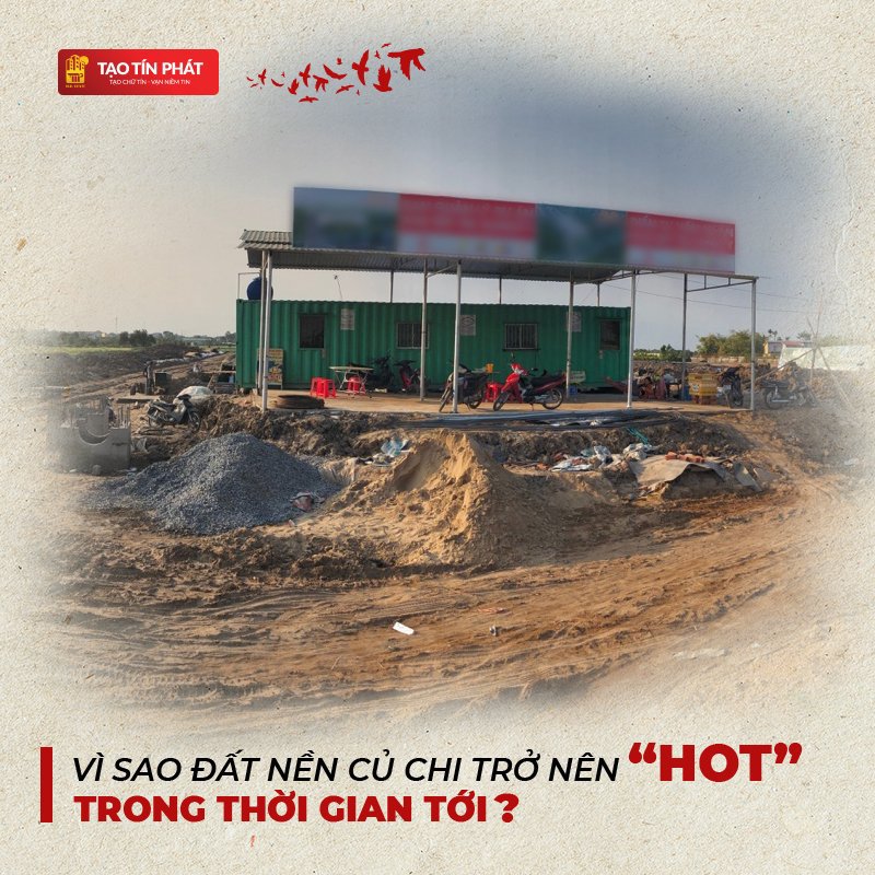 Với tiềm năng cao, giá đất Củ Chi sẽ có xu hướng tăng giá