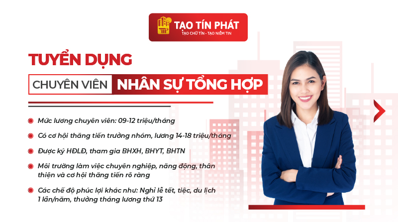 CHUYÊN VIÊN NHÂN SỰ TỔNG HỢP